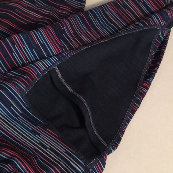 Athleta Navy Tight Striped Legging Crop Yoga size ST - Picture 9 of 16
